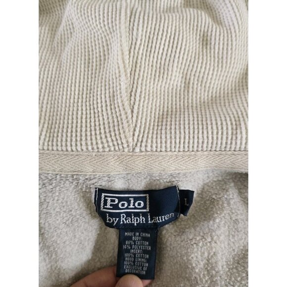 Vintage Polo Ralph Lauren Hoodie‎ Y2K Streetwear Long Sleeve Size Large - Picture 4 of 7